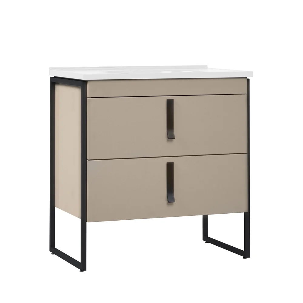 Set Mobilier Baie Orka Modena 3 Piese Cappuccino 80 Cm