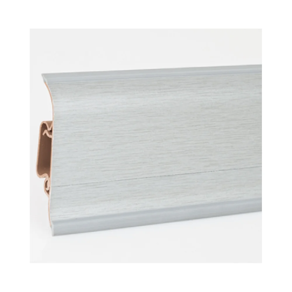 Plinta PVC Parchet Laminat Korner LP55 2500 x 60 x 22 mm Gri Deschis