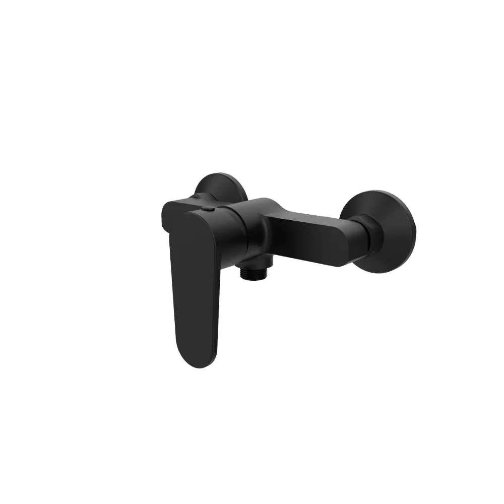 Baterie Dus Boet Luca 14424/N Monocomanda Furtun Si Para De Dus Incluse Negru Mat