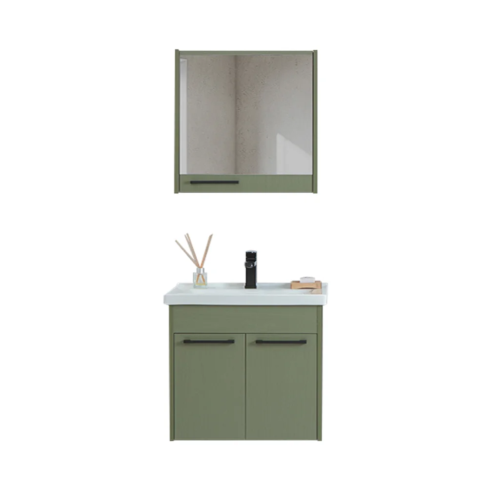 Set Mobilier Baie Sofia Suspendat 3 Piese Verde 65 Cm