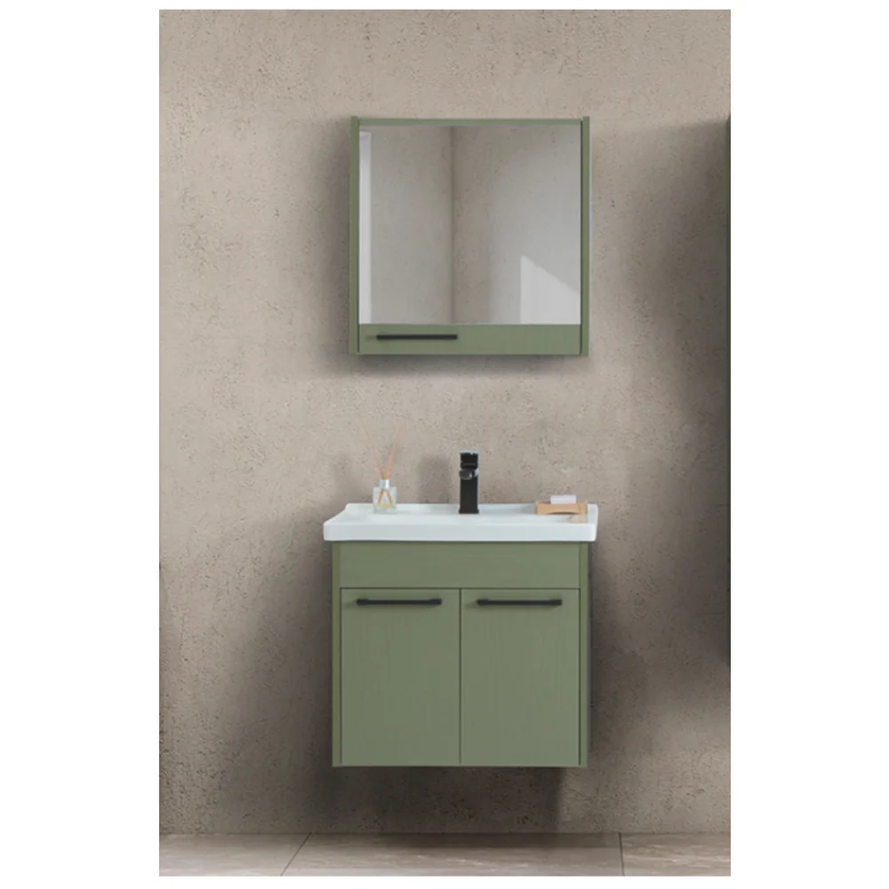 Set Mobilier Baie Sofia Suspendat 3 Piese Verde 65 Cm
