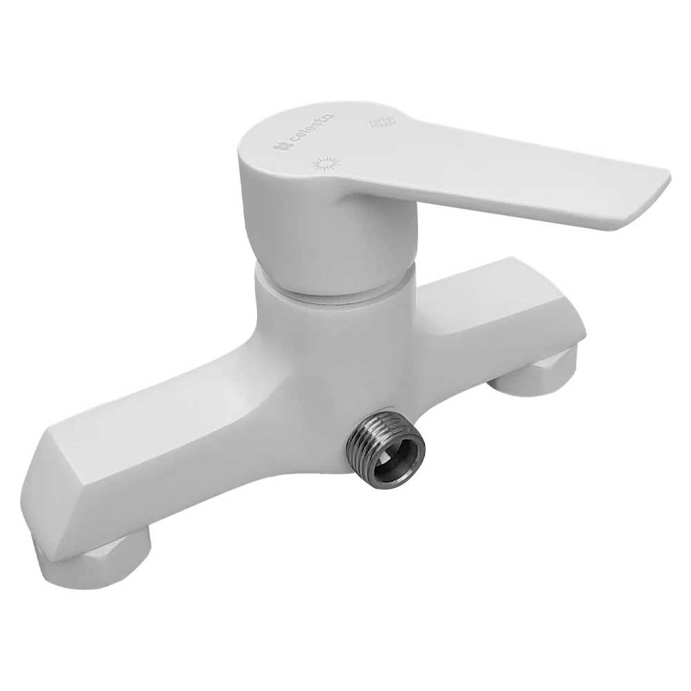 Robinet / Baterie De Duș Monocomandă Celesta Sierra Alamă Alb Mat