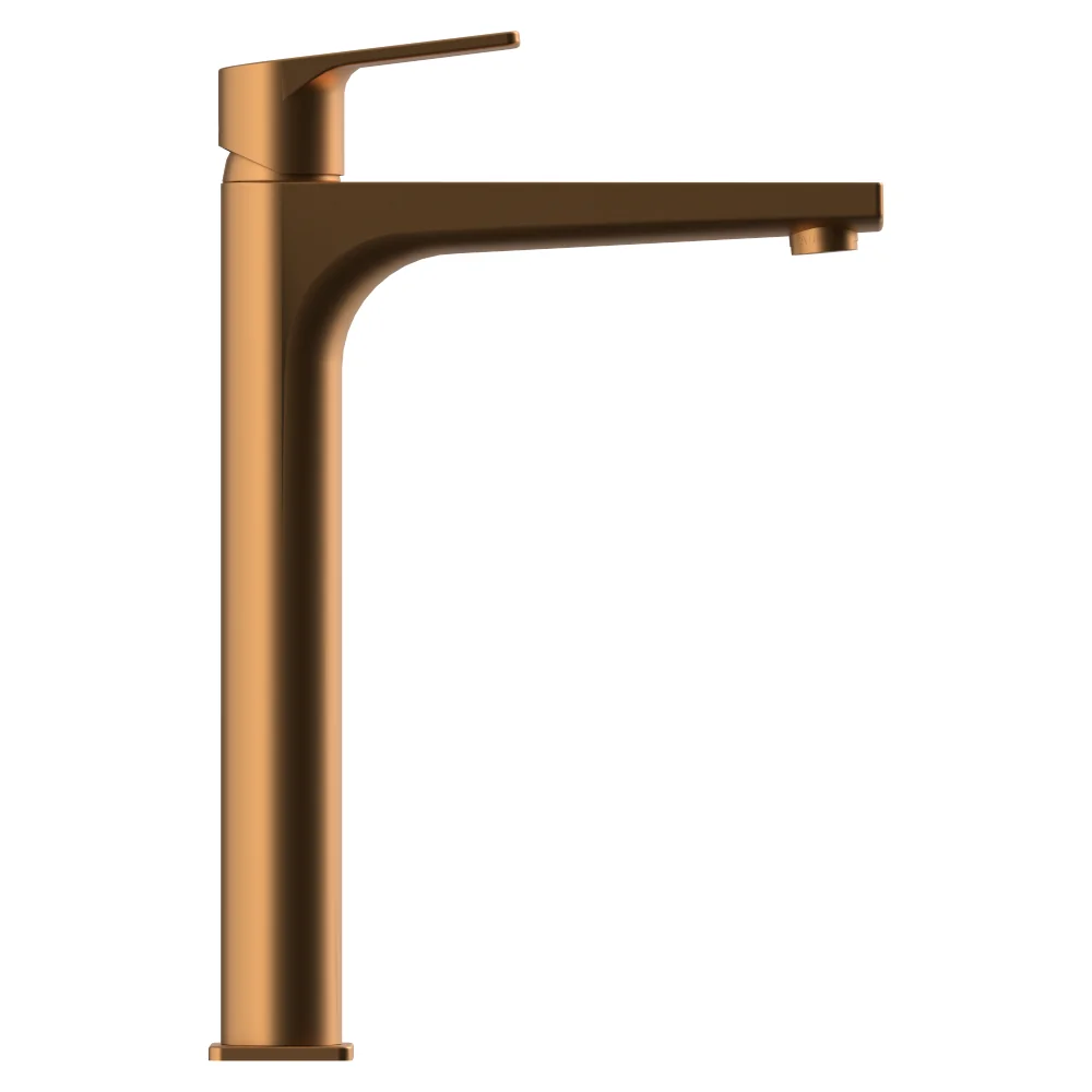 Baterie Lavoar Cu Pipa Inalta Celesta Aria Monocomanda Cupru Periat