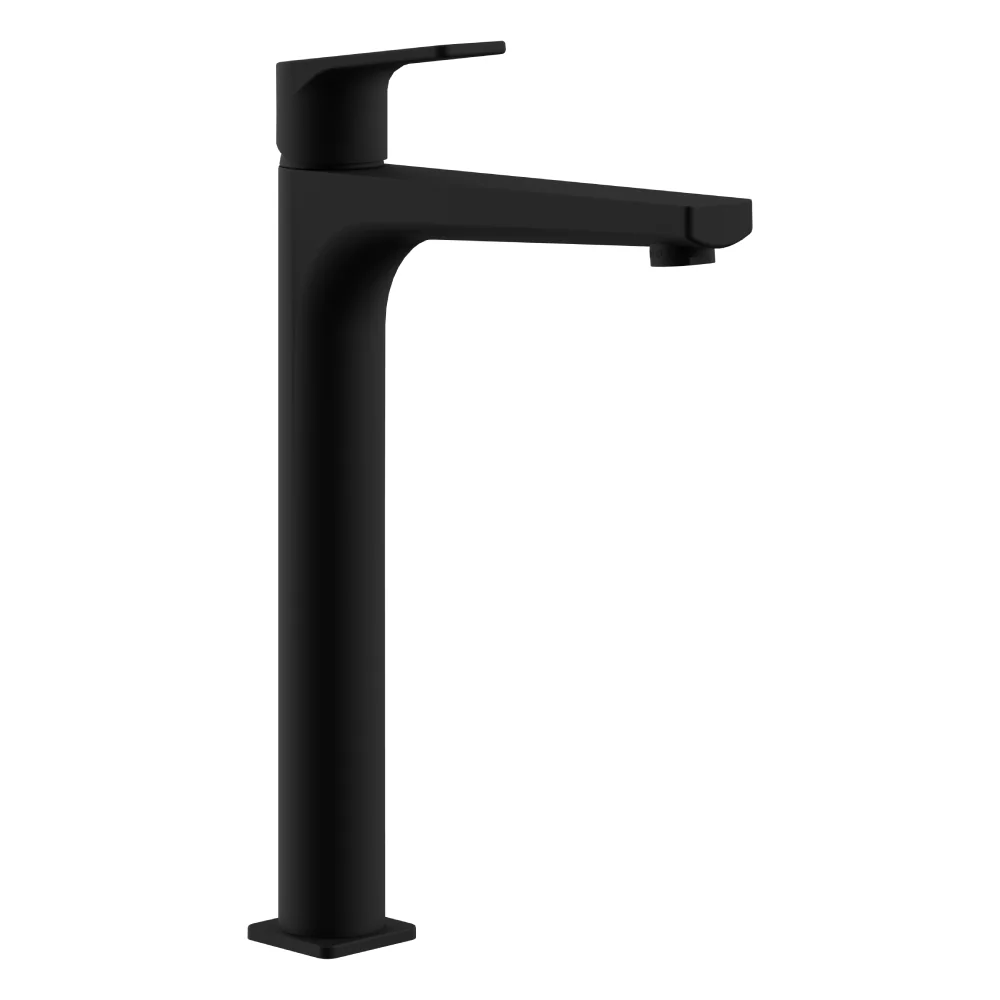 Baterie Lavoar Celesta Aria Monocomanda Inalta Montare Pe Blat Negru Mat