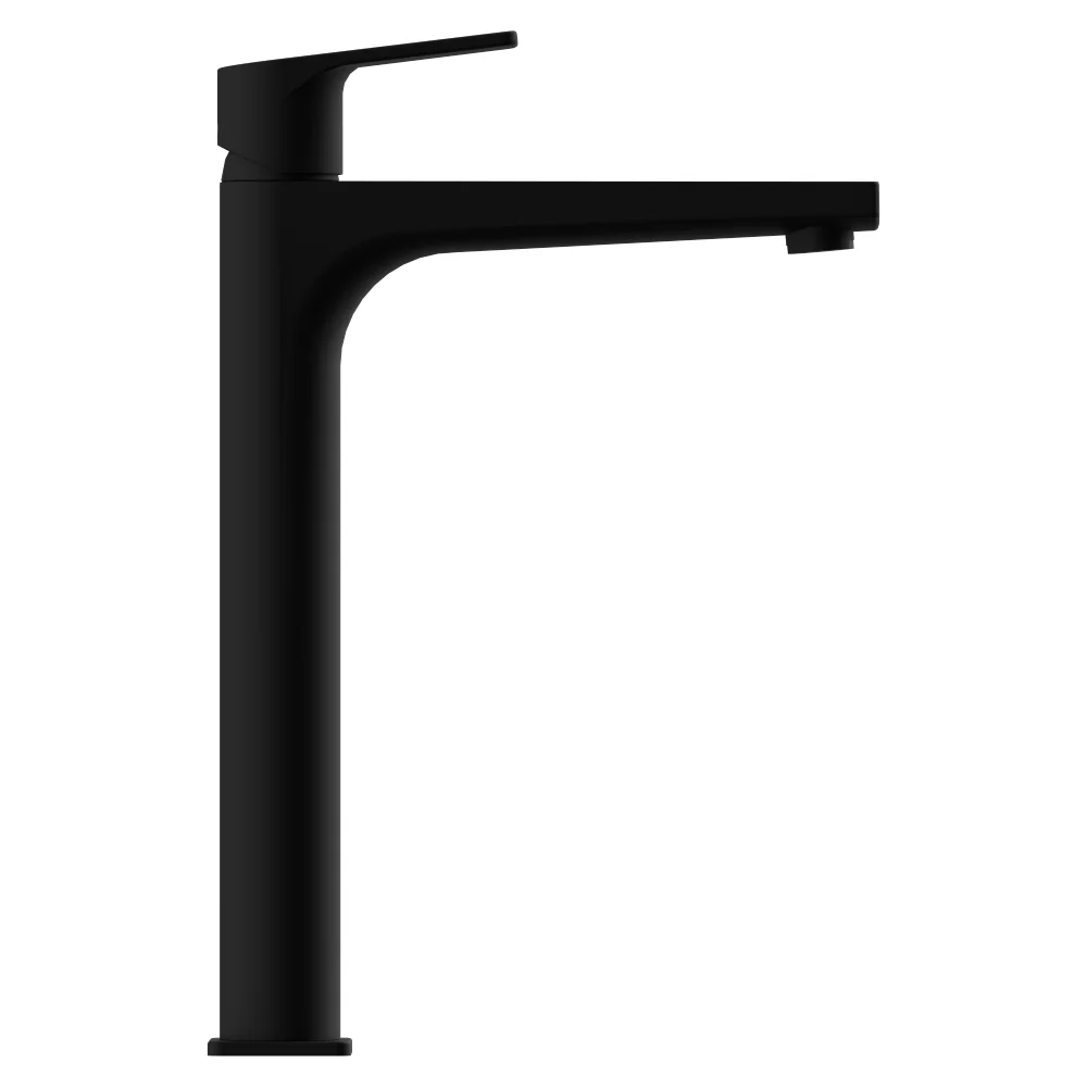 Baterie Lavoar Celesta Aria Monocomanda Inalta Montare Pe Blat Negru Mat