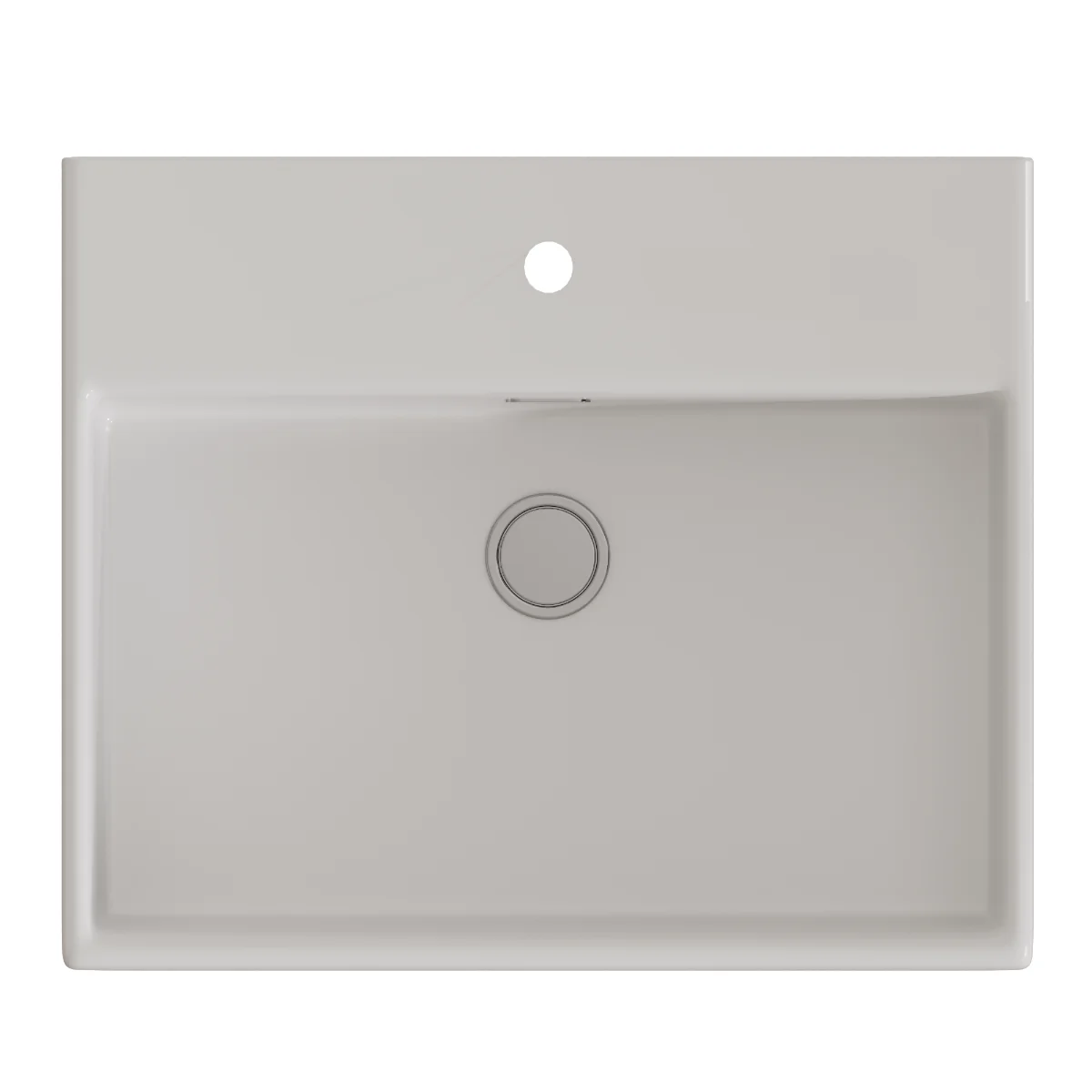 Lavoar Baie Pe Blat Celesta Urban 50 50 x 42 x 14 cm Orificiu Baterie Ceramică Alb