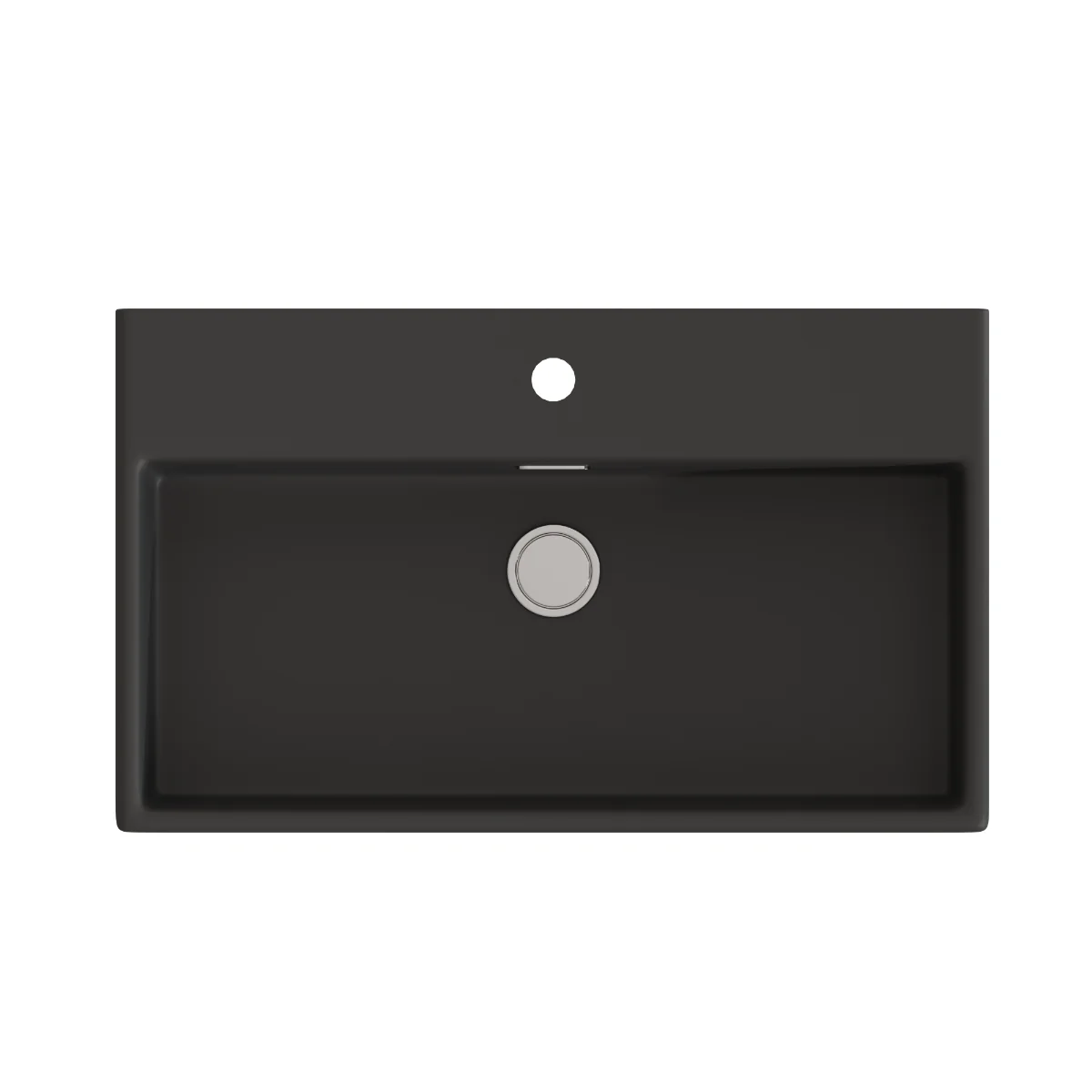 Lavoar Baie Pe Blat Celesta Urban 70 70 x 41 x 14 Cm Orificiu Baterie Ceramica Antracit Mat