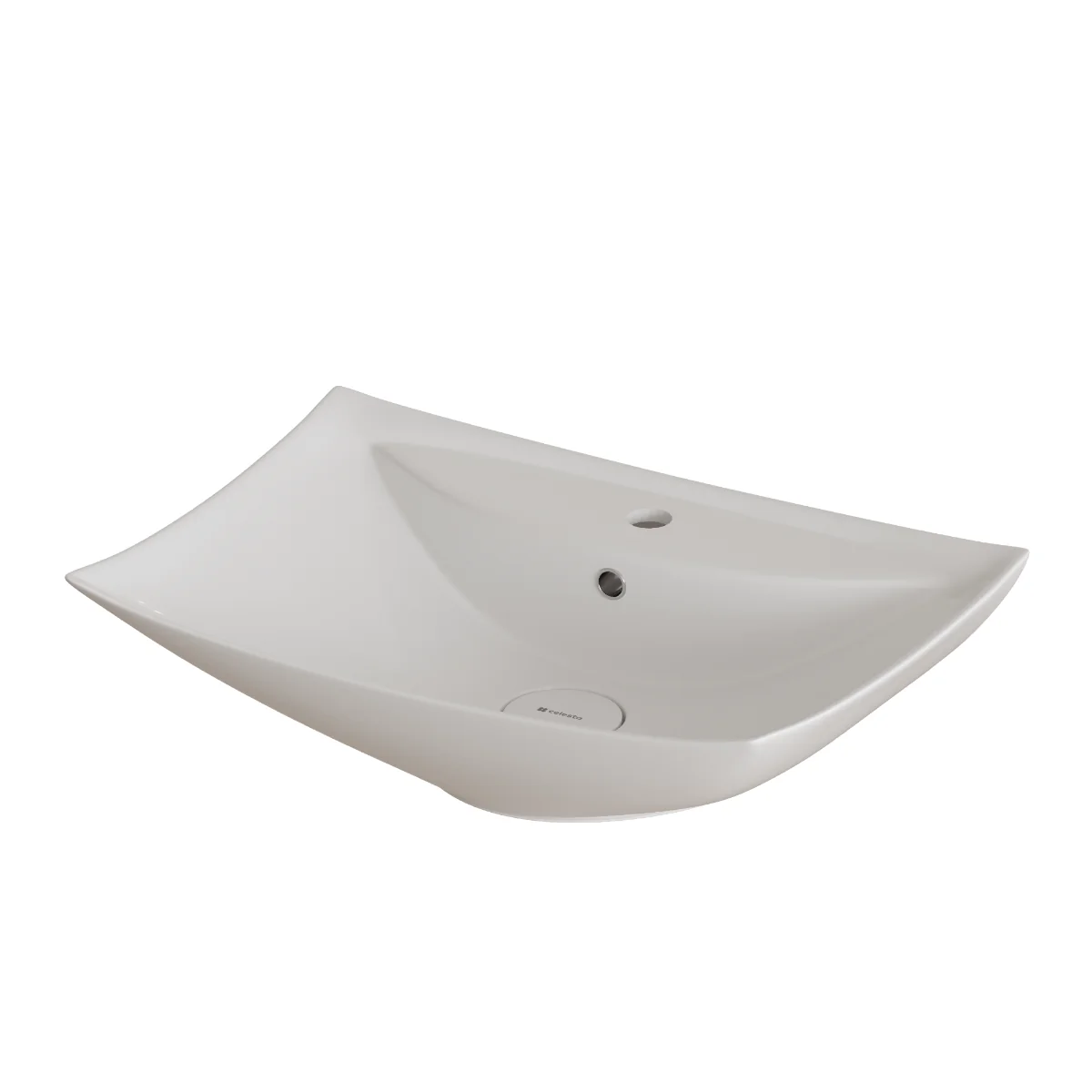 Lavoar Baie Pe Blat Celesta Ibis 60 x 43.5 x 18.5 cm Orificiu Baterie Ceramică Alb