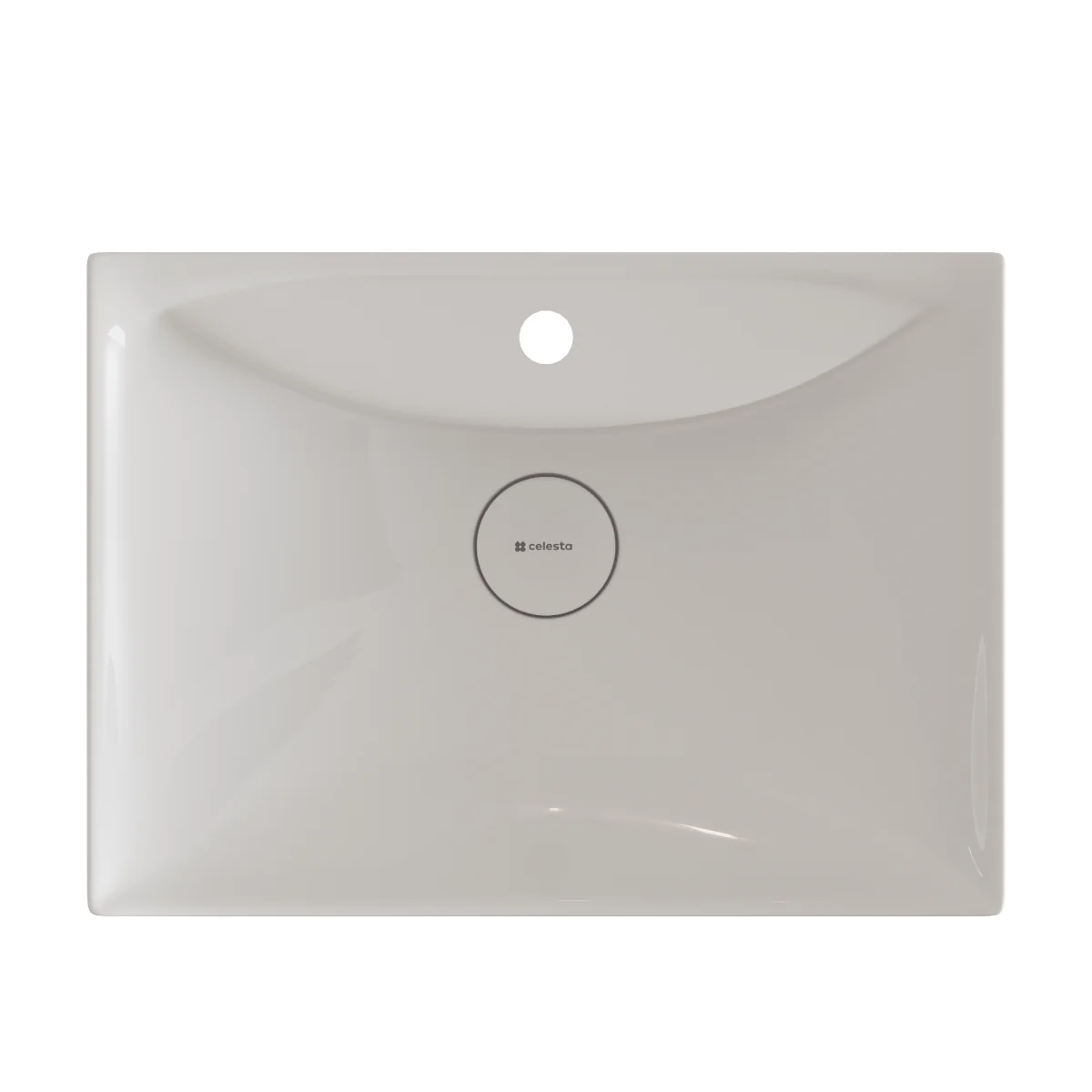 Lavoar Baie Pe Blat Celesta Ibis 60 x 43.5 x 18.5 cm Orificiu Baterie Ceramică Alb