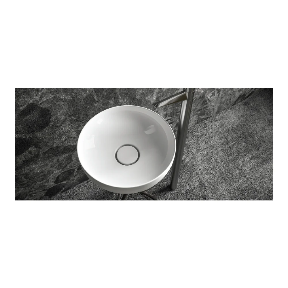 Lavoar Baie Pe Blat Celesta Luna 42 x 42 x 13 cm Ceramica Alb Mat