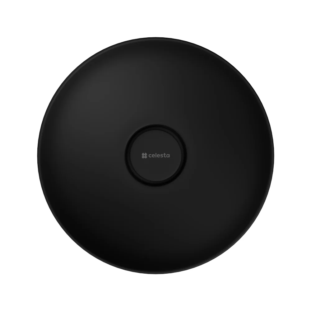 Lavoar Baie Pe Blat Celesta Luna 42 x 42 x 13 cm Ceramica Negru Mat