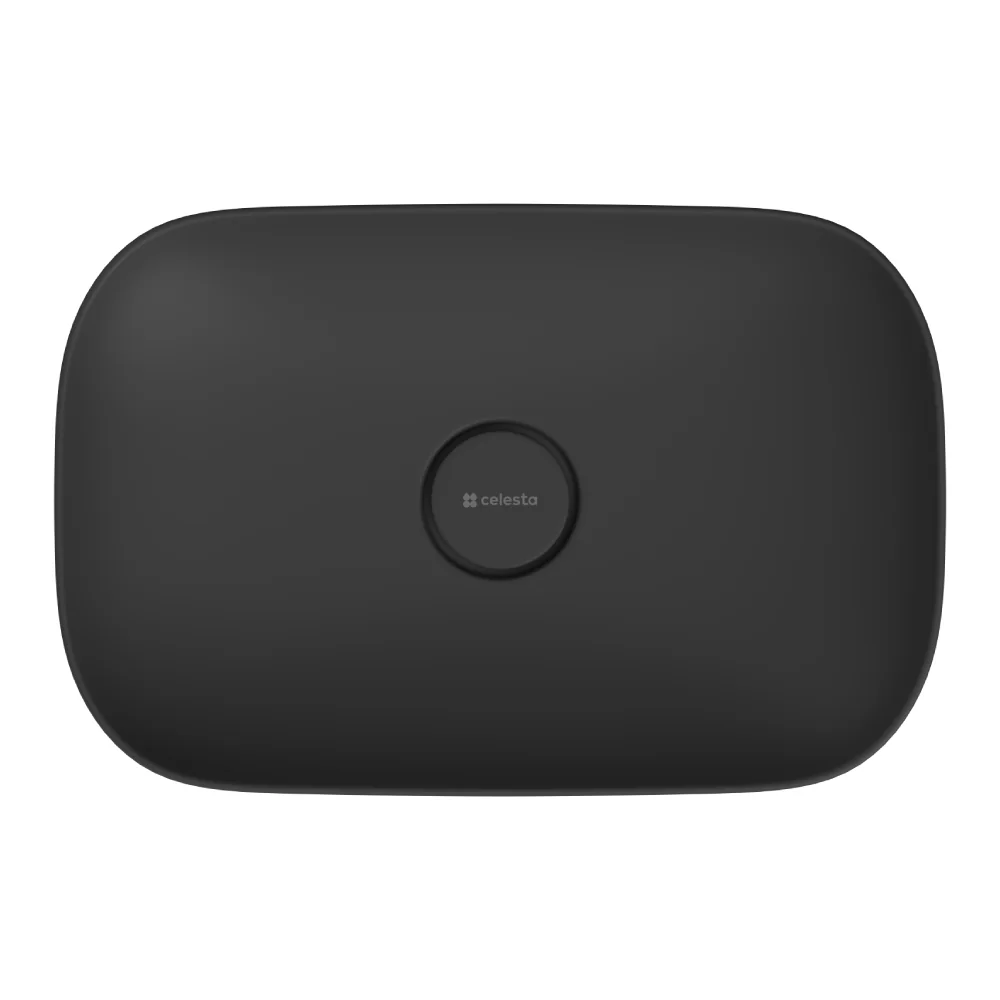 Lavoar Baie Pe Blat Celesta Carina 60 x 40 x 13 cm Ceramică Antracit Mat Calitate Premium