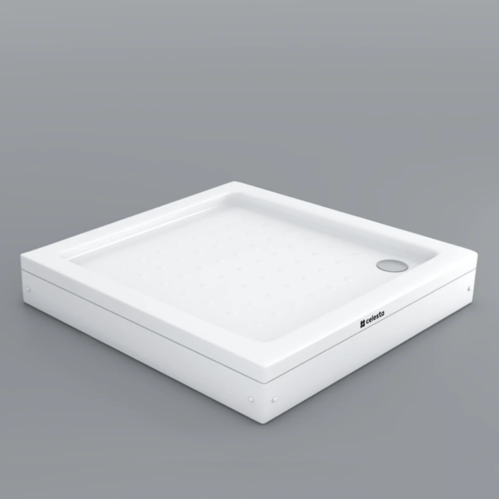 Cadita De Dus Patrata Celesta Acril 80 x 80 x 15 cm