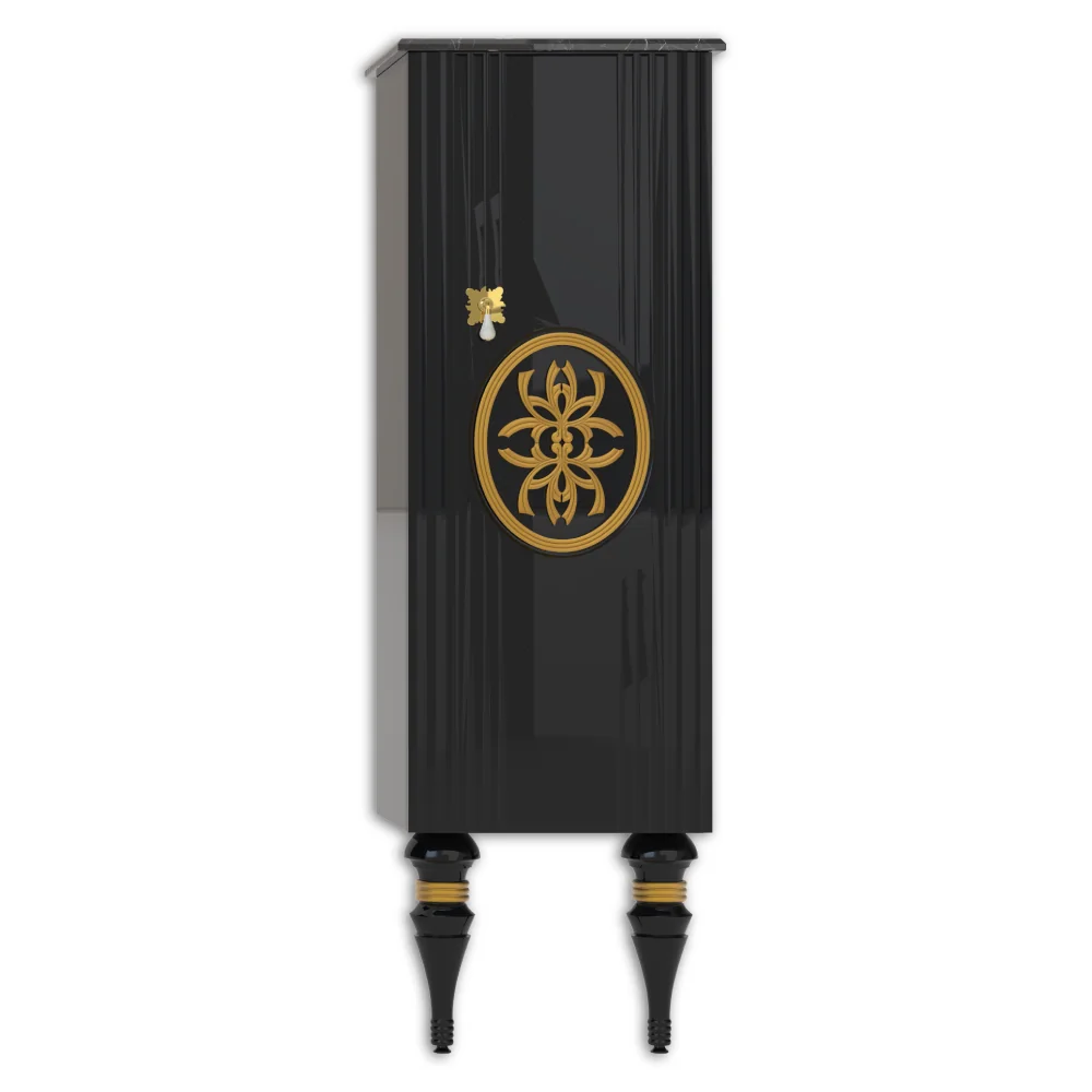 Dulap Soldat Baie Pierre Cardin Tate Negru 51x163 Cm