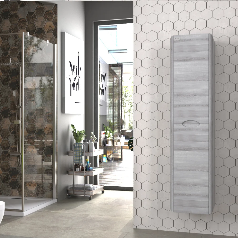 Dulap Baie Suspendat Pierre Cardin Pacific / Arctic Tei 35x150 Cm