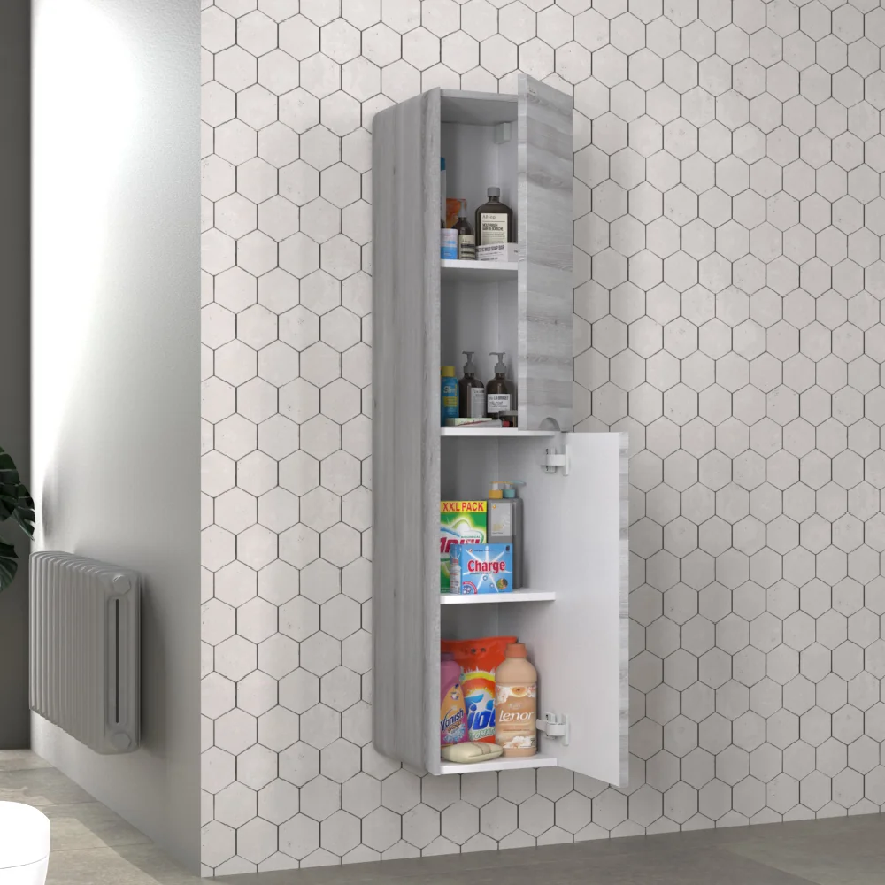 Dulap Baie Suspendat Pierre Cardin Pacific / Arctic Tei 35x150 Cm