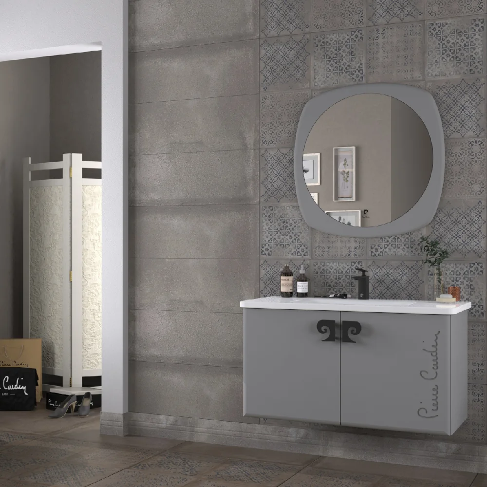 Set Mobilier Baie Pierre Cardin Star Suspendat 3 Piese 105 Cm Anthracite