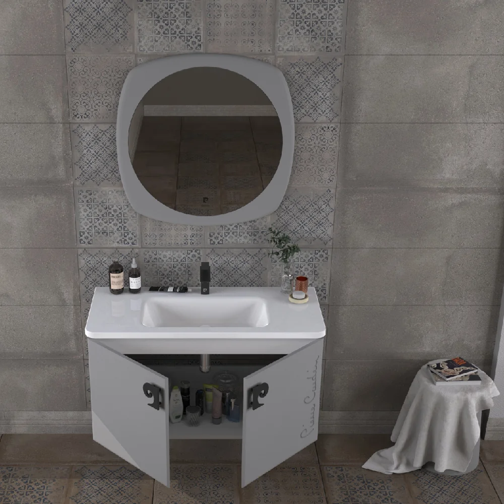 Set Mobilier Baie Pierre Cardin Star Suspendat 3 Piese 105 Cm Anthracite