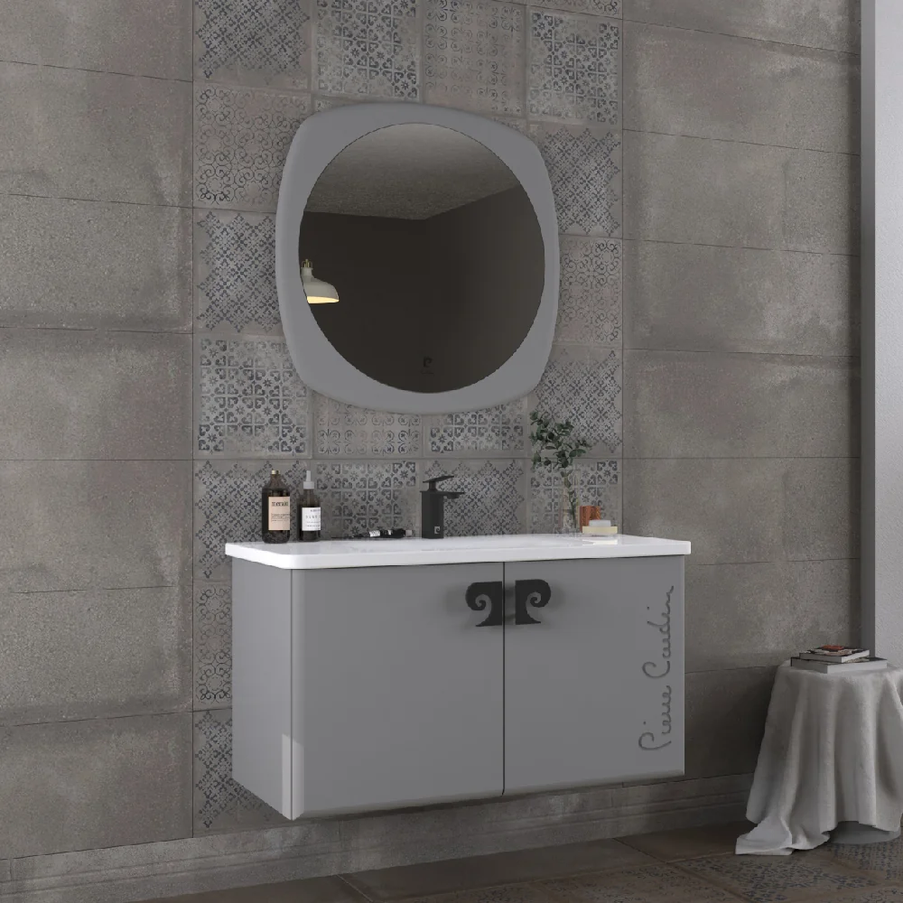 Set Mobilier Baie Pierre Cardin Star Suspendat 3 Piese 105 Cm Anthracite