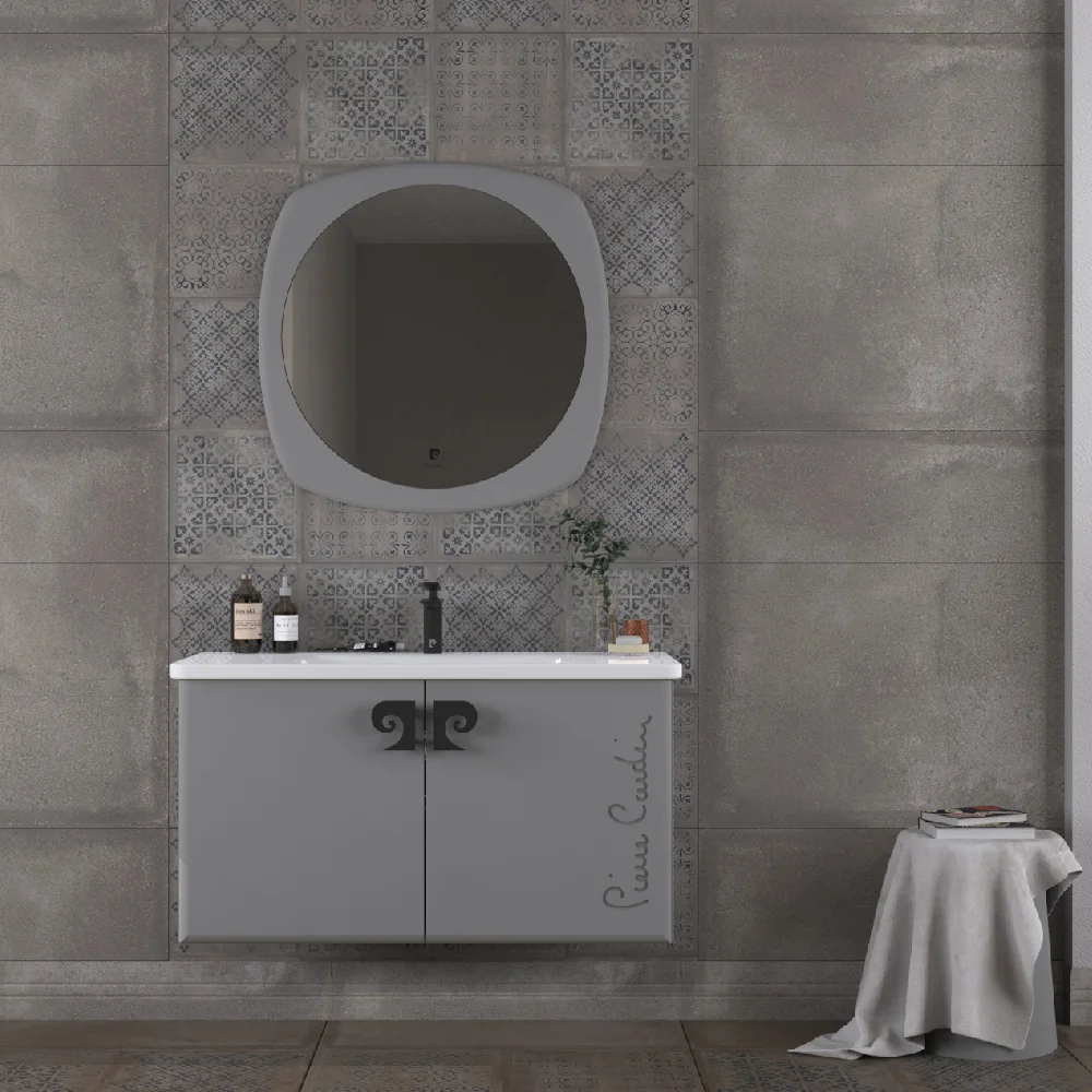 Set Mobilier Baie Pierre Cardin Star Suspendat 3 Piese 105 Cm Anthracite