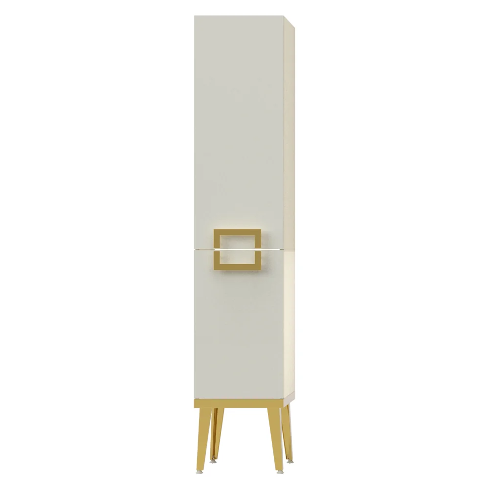 Dulap Soldat Baie Pierre Cardin Mercury Alb-Auriu 35x150 cm