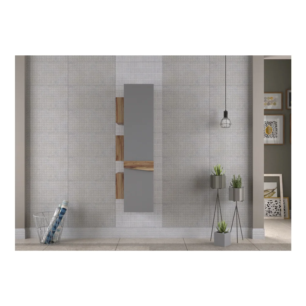 Dulap Baie Suspendat Lapse Gri Mat 35x150 Cm