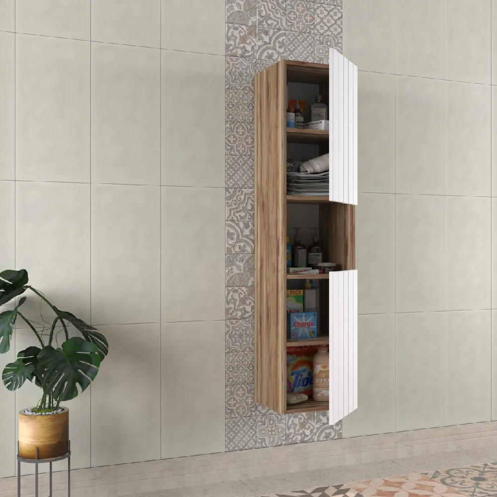 Dulap Baie Suspendat Nevada Alb 35x150 Cm