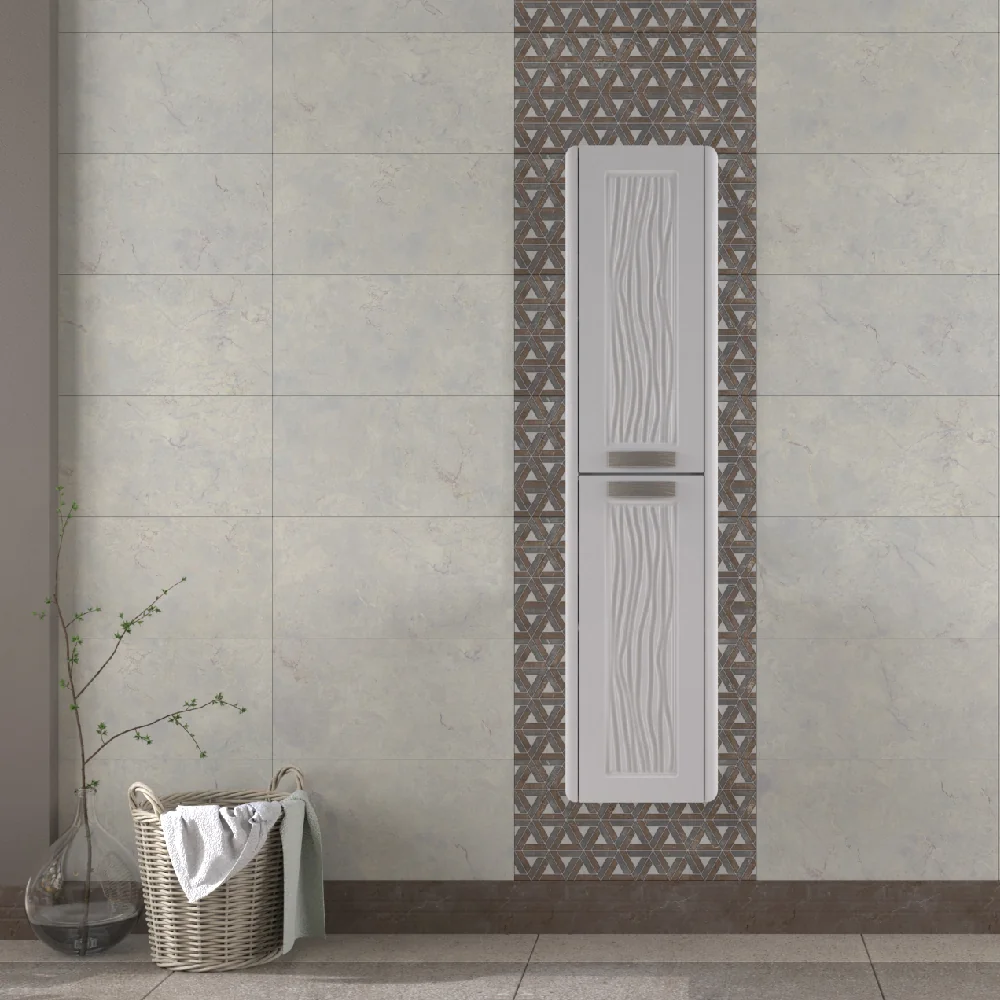 Dulap Baie Suspendat Gursu Alb 35x150 cm