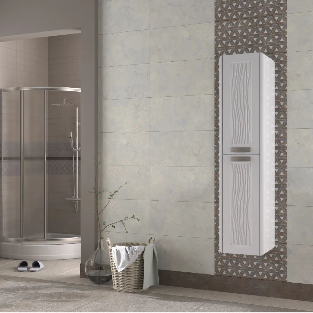 Dulap Baie Suspendat Gursu Alb 35x150 cm