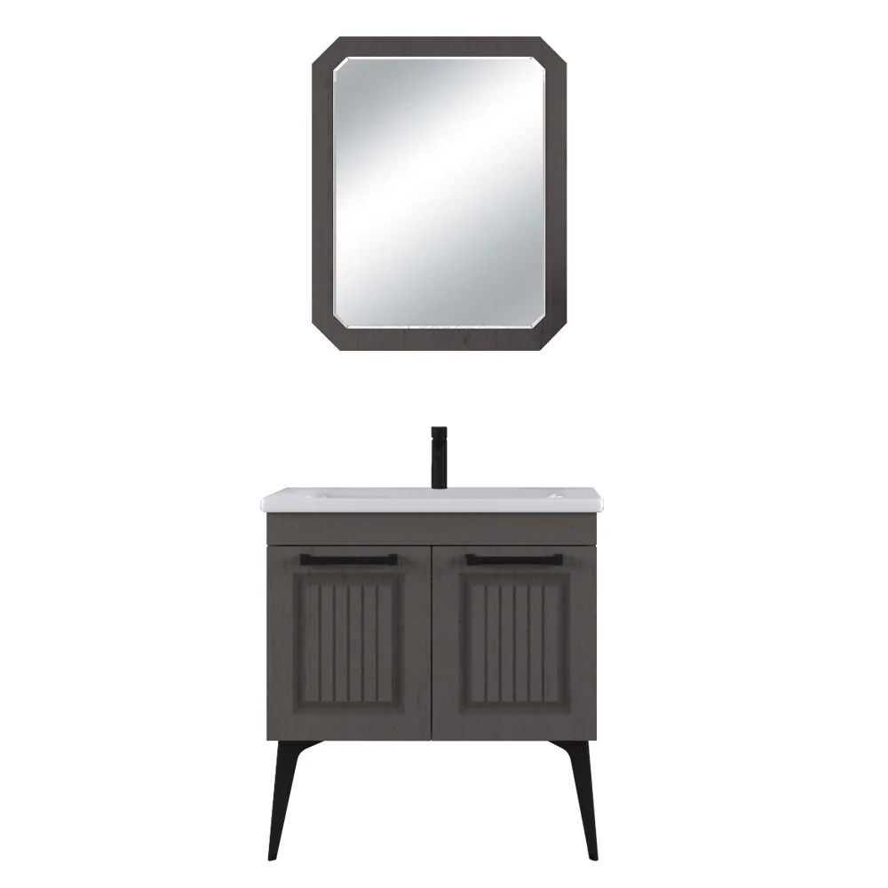 Set Mobilier Baie Hero 3 Piese Latte Massive 80 Cm