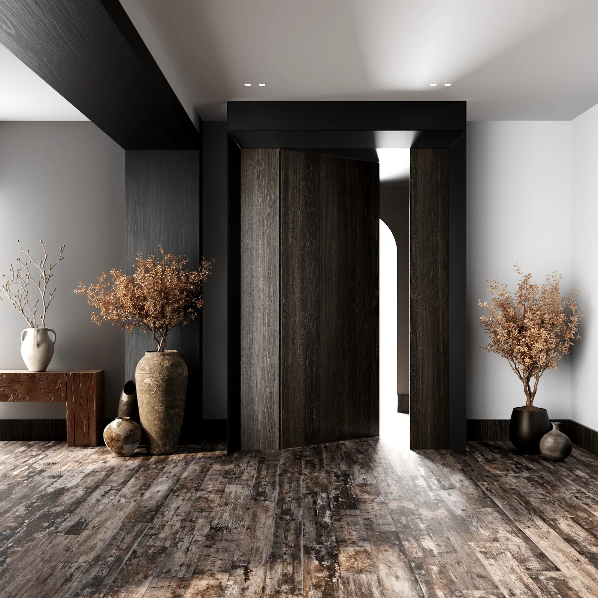 Gresie Tip Parchet Exterior / Interior Woodsman Deep Forest 20 x 120 cm Mată Porțelanată