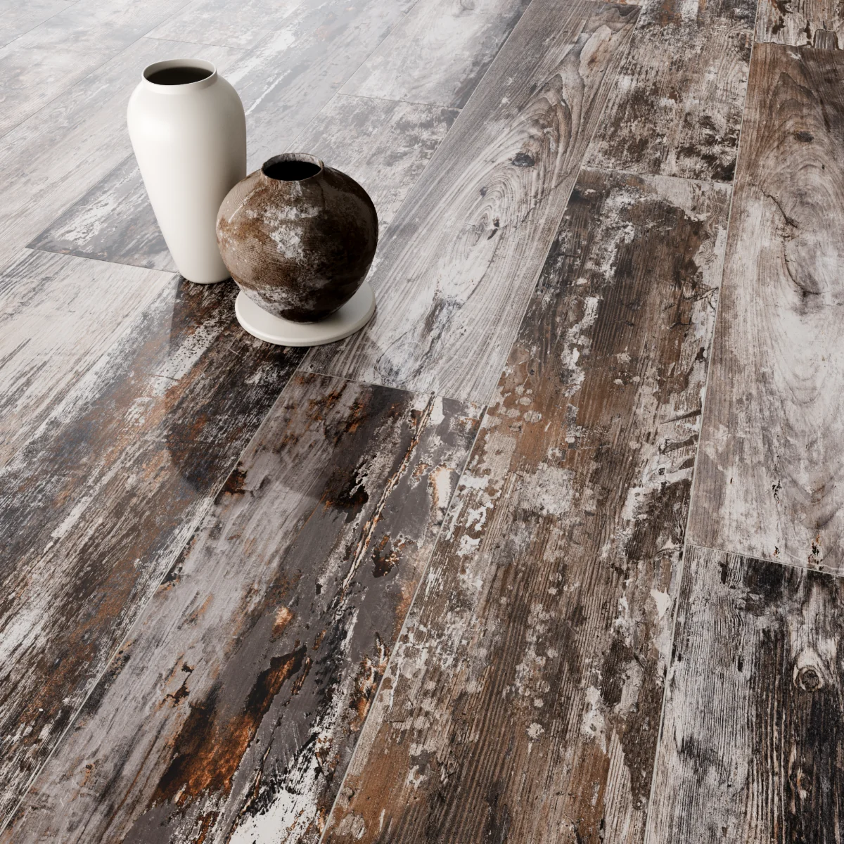 Gresie Tip Parchet Exterior / Interior Woodsman Deep Forest 20 x 120 cm Mată Porțelanată