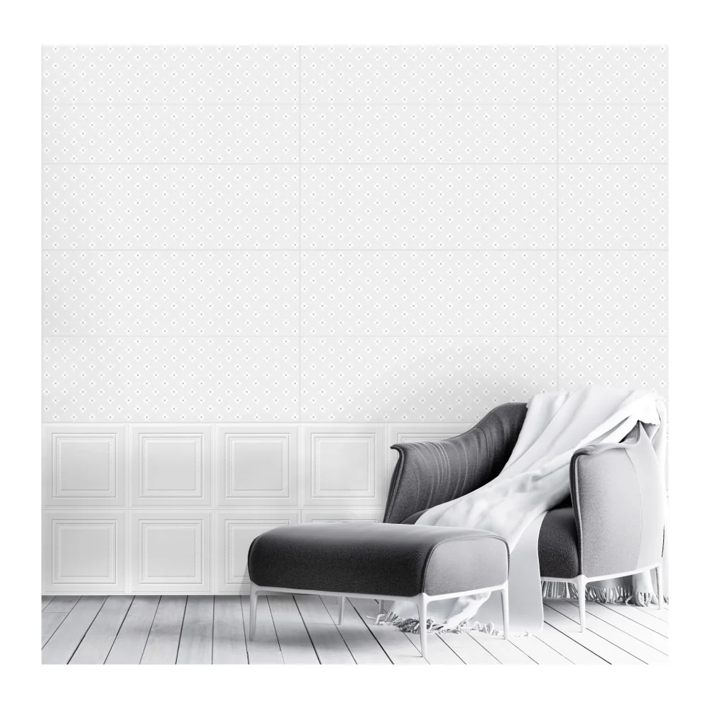 Faianta Decorativa Rectificata Tria (Florence) White 33 x 99