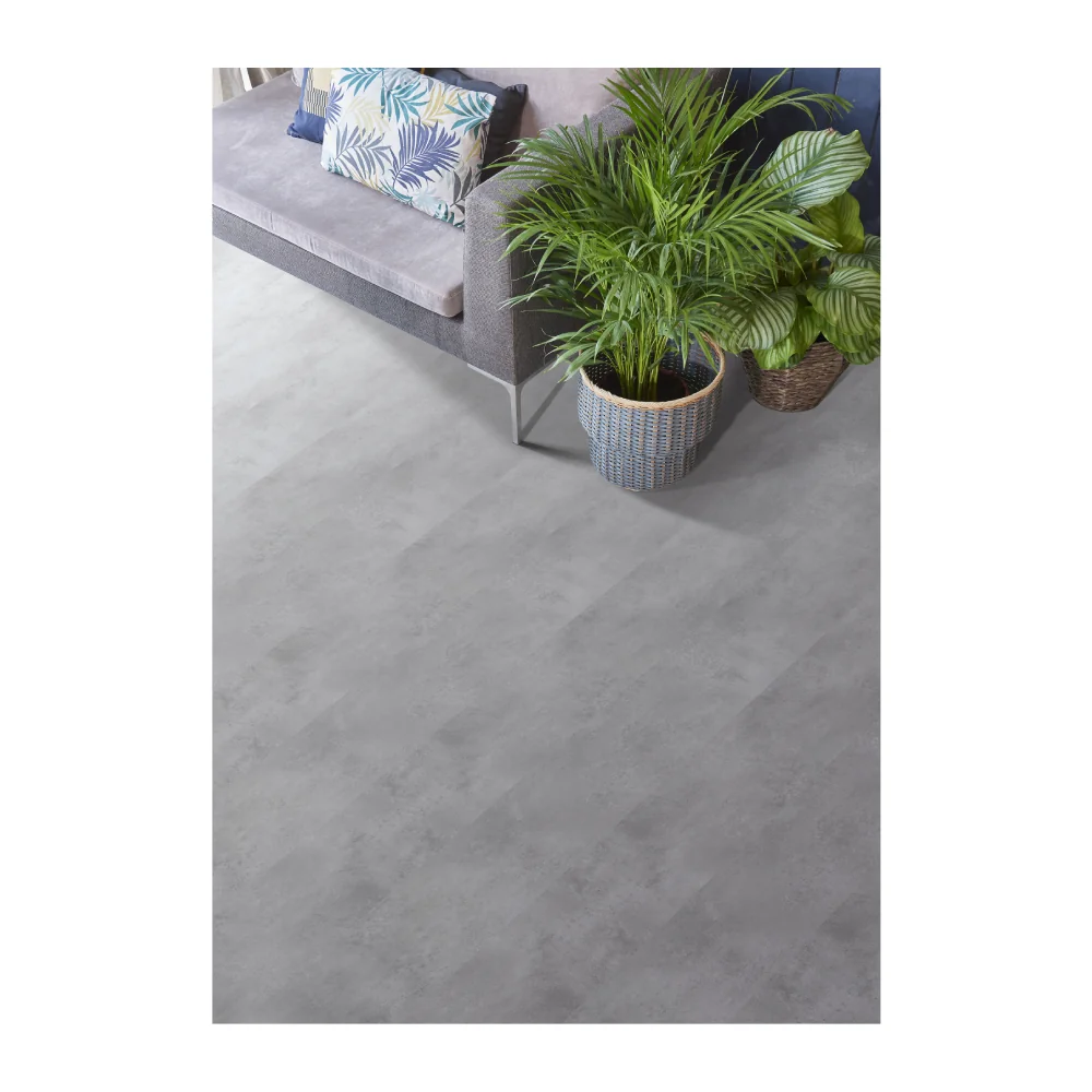 Parchet Laminat Elegance Large Dark Concrete 8mm Clasa 32 AC4 Gri