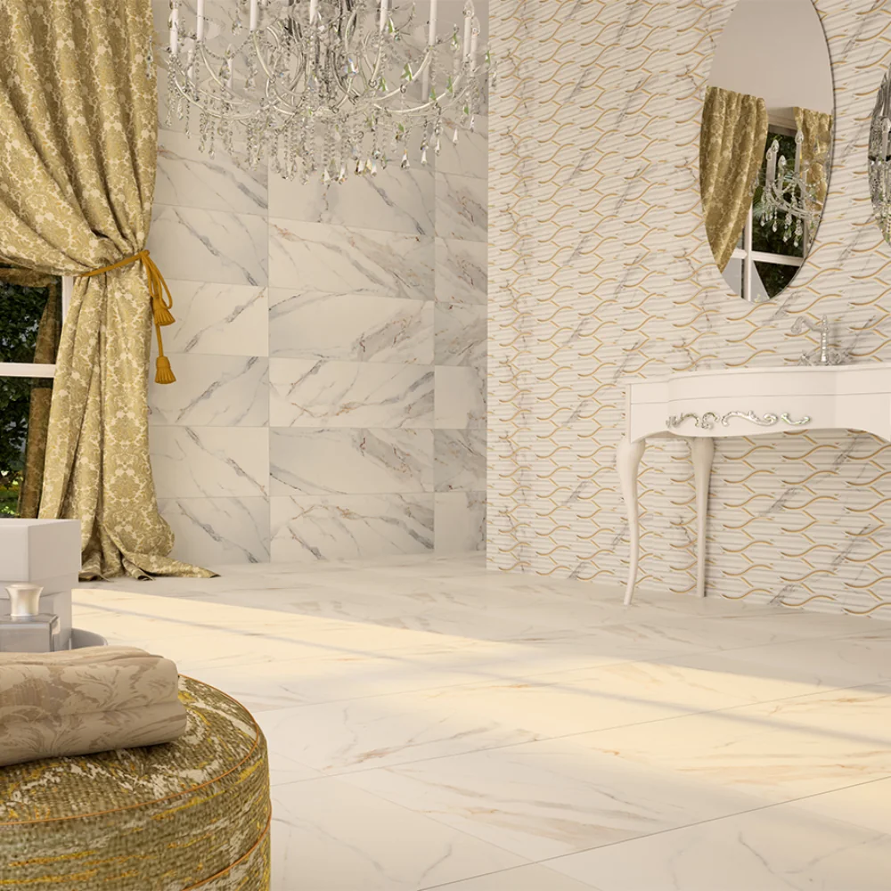 Faianta Rectificata Antique Carrara 40 x 120