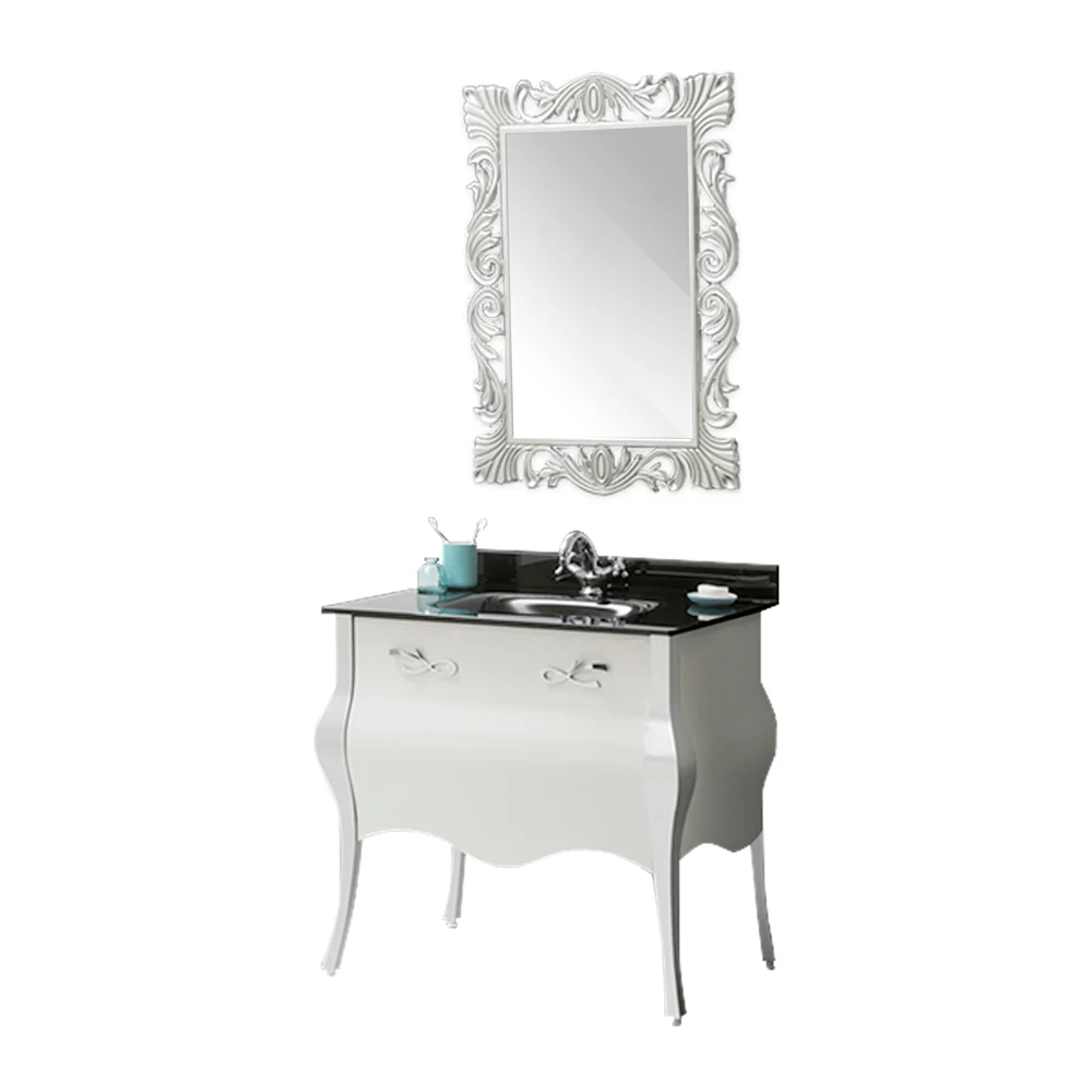 Set Mobilier Baie Terra 3 Piese Alb 90 Cm