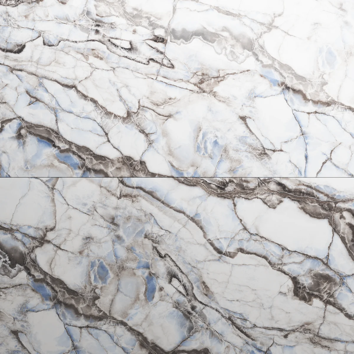 Gresie Exterior / Interior Porțelanată Safari Blue 60 x 120 cm Lucioasă Rectificată Tip Marmură