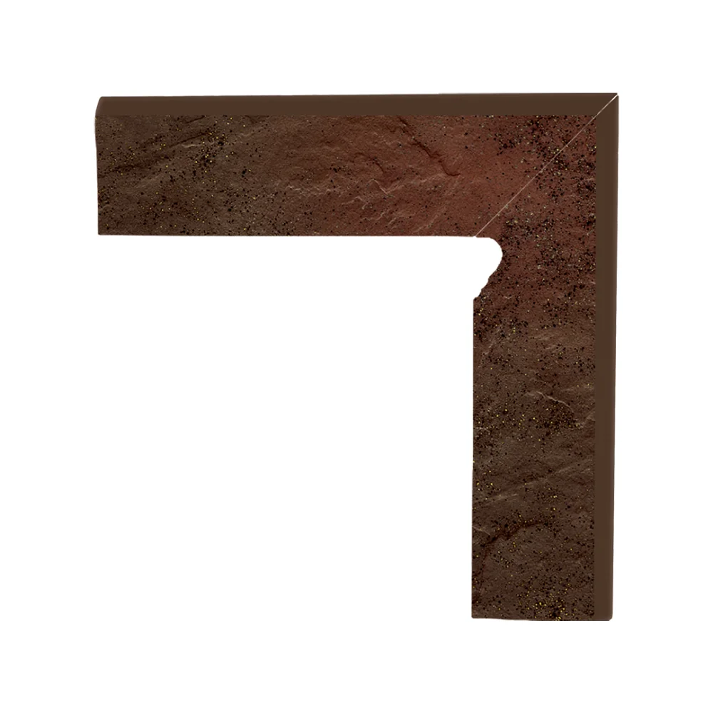 Klinker Piedestal Scara Dreapta Structural Semir Brown Portelanat 8.1 x 30