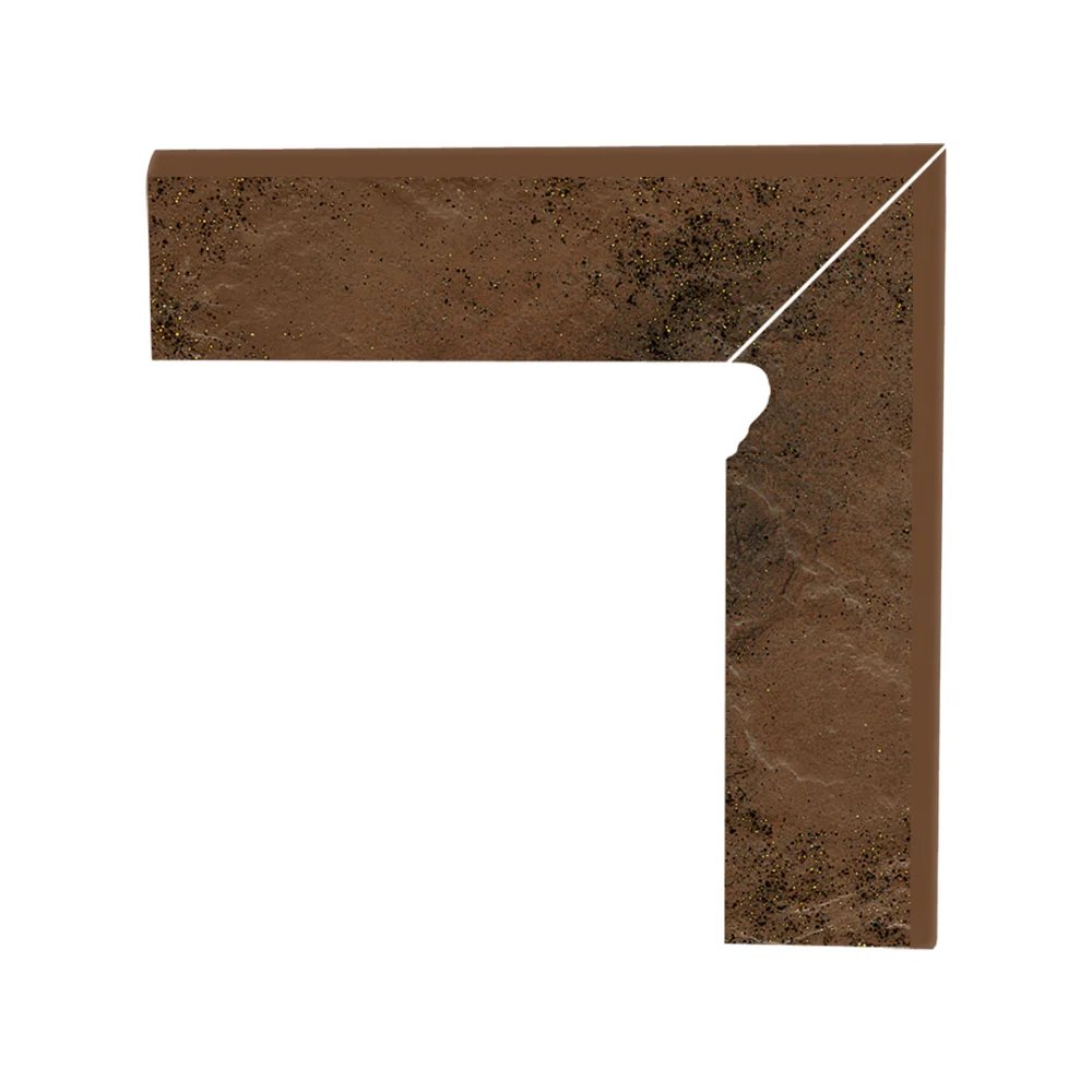 Klinker Piedestal Scara Dreapta Structural Semir Beige Portelanat 8.1 x 30