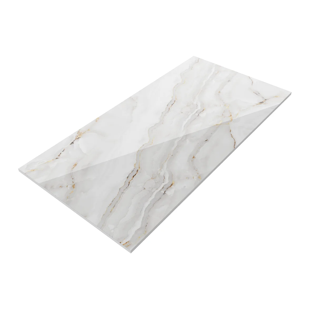 Gresie Exterior / Interior Portelanata Honey Decor Bookmatch A 60 x 120 cm Lucioasa Rectificata Tip Marmura