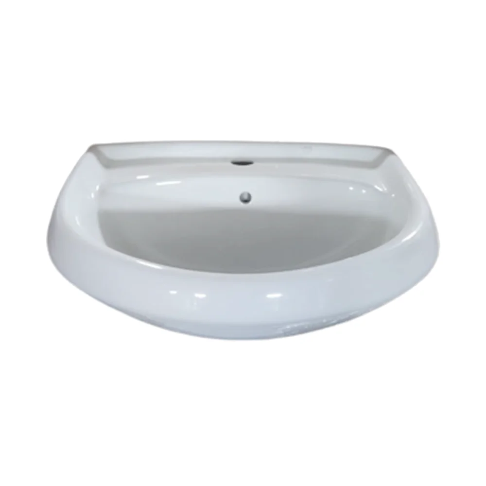 Chiuveta Baie Pentru Picior / Piedestal Capri 60 cm Alb