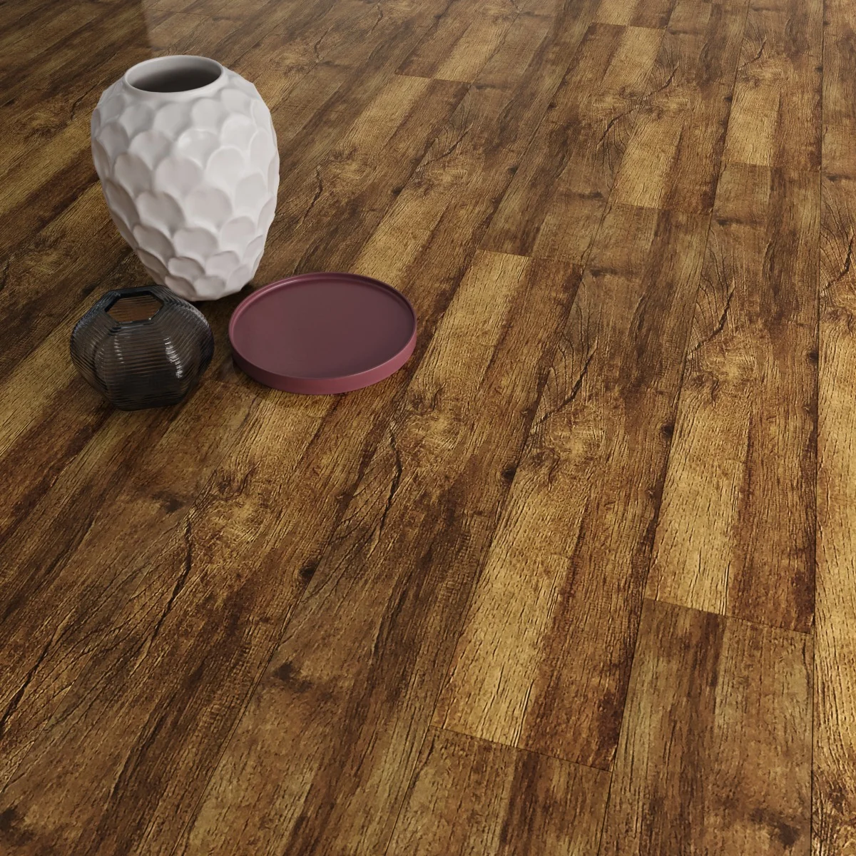 Parchet Laminat Royal/Robust Glossy 12.3 mm - 6062 Sakura Red