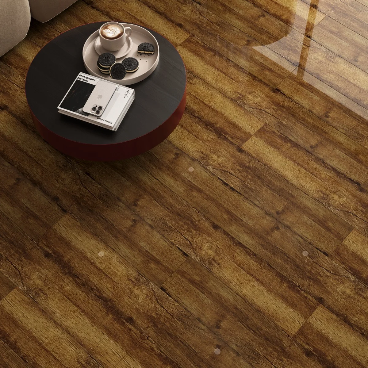 Parchet Laminat Royal/Robust Glossy 12.3 mm - 6062 Sakura Red