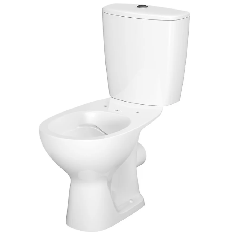 Set Vas WC Pe Pardoseala Rimless Cu Rezervor Cersanit 613 Arteco + Mecanism Si Capac Duroplast Cu Soft Close K667-052