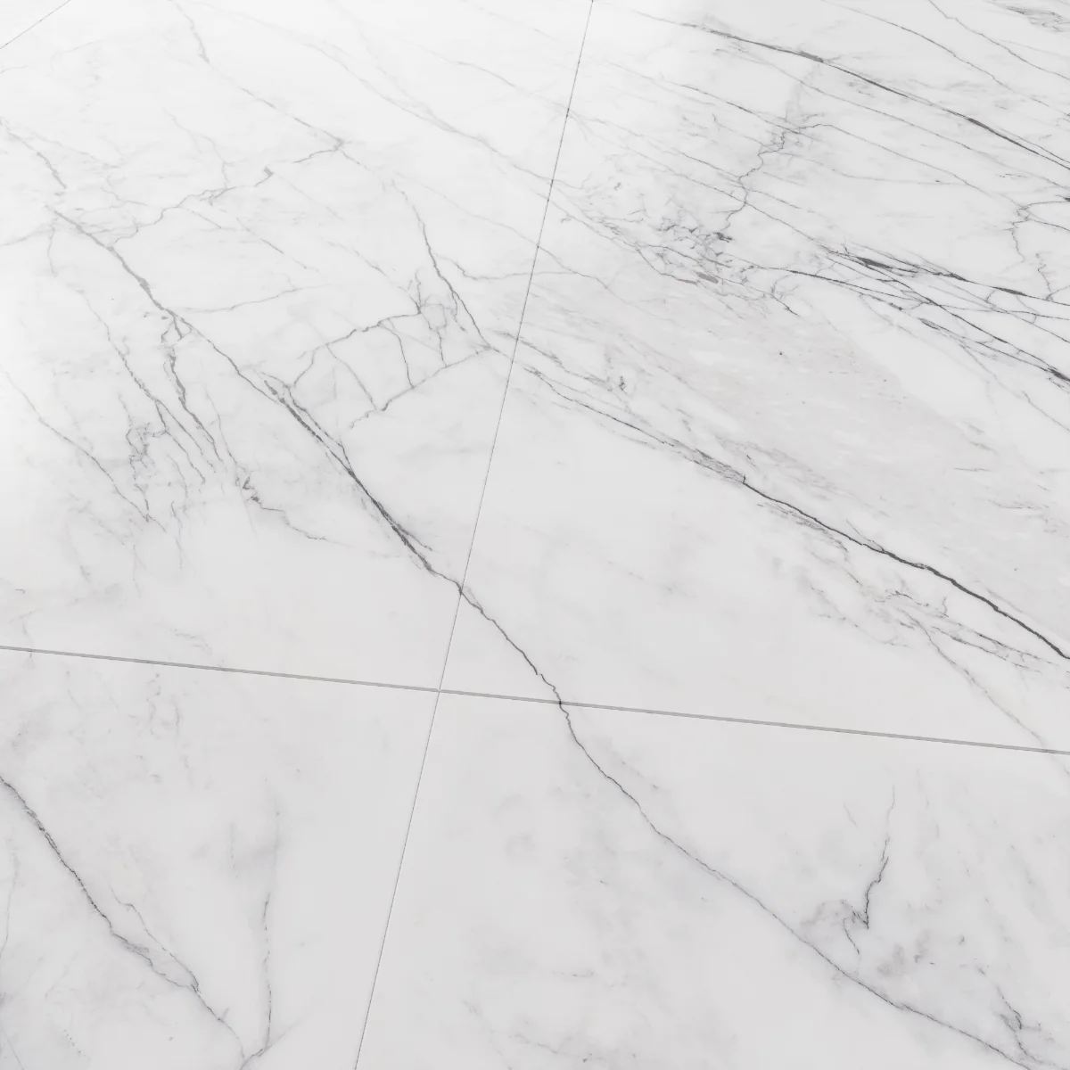 Gresie Portelanata Exterior / Interior Carrara 60 x 120 cm Lucioasa Rectificata Tip Marmura