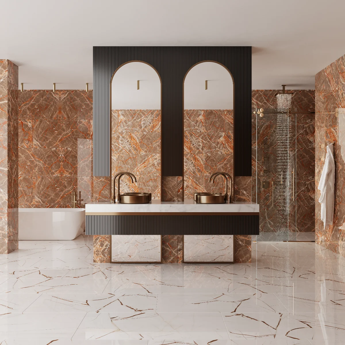 Gresie Portelanata Rectificata Colomandino 60X120 Lucioasa