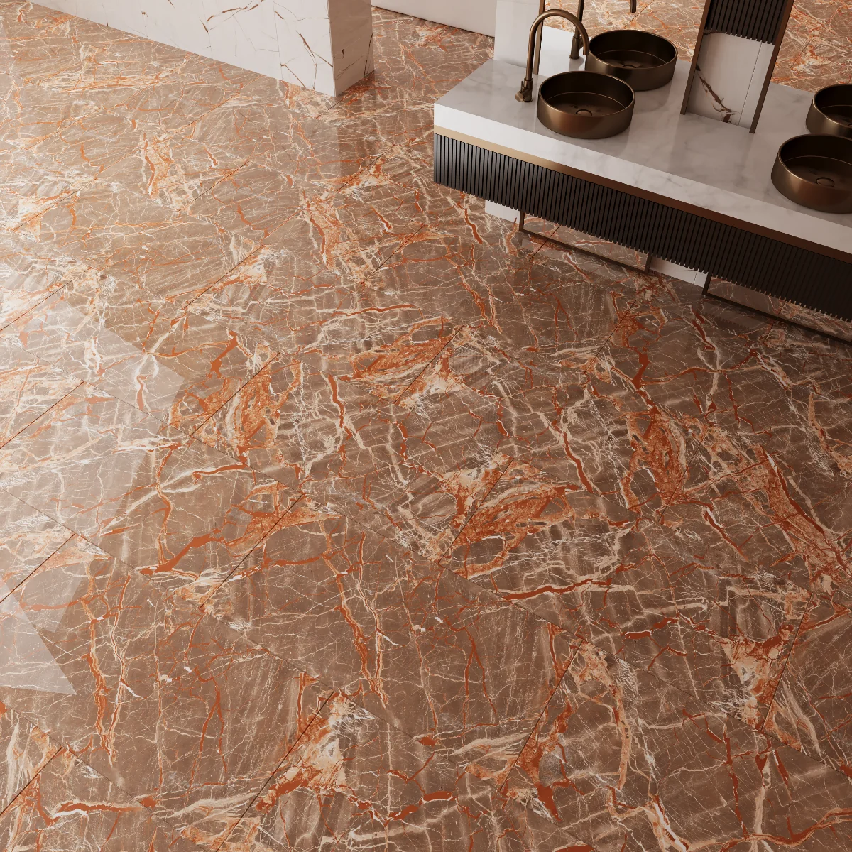 Gresie Portelanata Rectificata Colomandino 60X120 Lucioasa