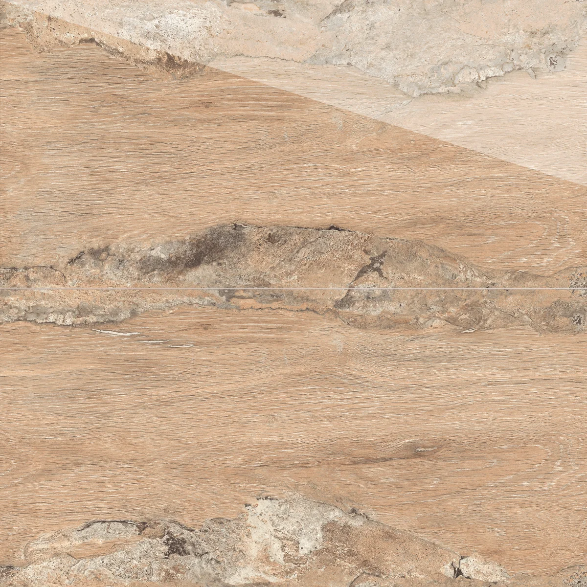 Gresie Tip Parchet Exterior / Interior Karvel Wood Brown 60 X 120 Cm Lucioasa Portelanata Rectificata