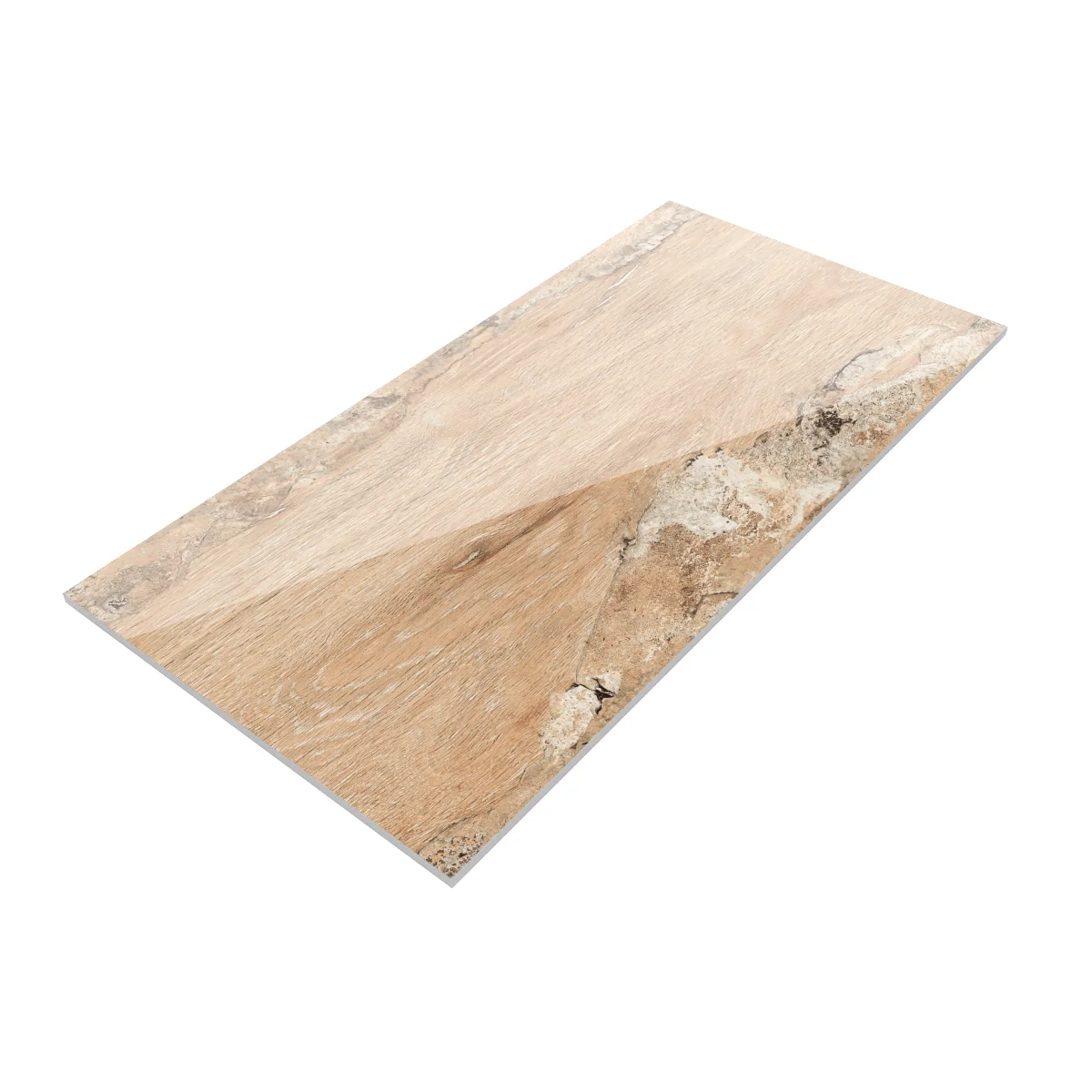Gresie Tip Parchet Exterior / Interior Karvel Wood Brown 60 X 120 Cm Lucioasa Portelanata Rectificata