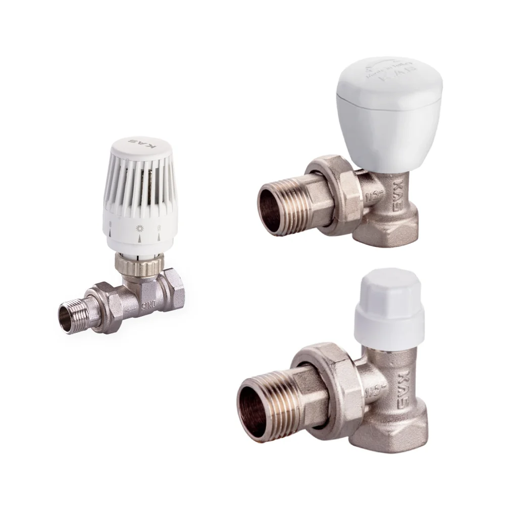 Set Robineti Cu Termostat Pentru Radiator 1/2